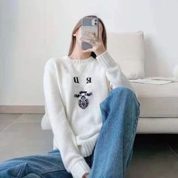 Long sleeve sweater women fashion sweater Round neck Stripe Sweaters Knit Geometric printed clothing 3 styles black white gary size s-l thick casual hoodie warm