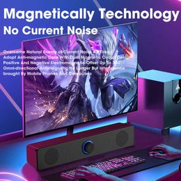 Portable Speakers 4D Surround Soundbar Bluetooth 5.0 Computer Speakers Wired Stereo Subwoofer Sound Bar for Laptop PC Home Theatre TV Aux Speaker