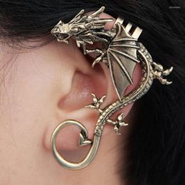 Backs Earrings Arrival Personality Punk Style Ear Cuff Dragon Clip Fake Piercing For Women Men Jewellery