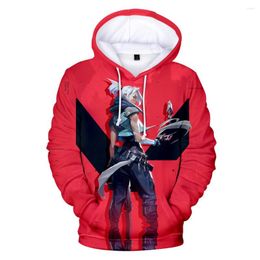 Men's Hoodies Arrival Game Valorant 3D Print Hooded Sweatshirt Men Women Fashion Printed Hoodie Pullover Autumn Winter Plus Size