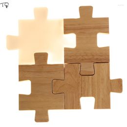 Wall Lamp Modern Minimalist Creative Led Jigsaw Puzzle Lamps Ultra-Thin Designer Indoor Lighting Decor Bedroom Bedside Background