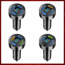 CC151 4 Ports 66W USB Car Charger Fast Charging Qucik Charge 3.0 QC3.0 PD 20W Type C USB Chargers For iPhone Xiaomi Samsung