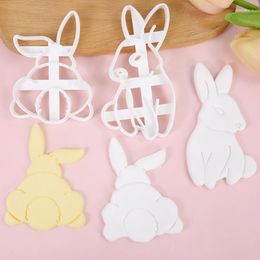 Baking Moulds Easter Cookie Cutter Biscuit Mould Stamp Plastic Moulds Party Home Ktichen Cake Decorating Tools