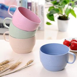 Bowls 1pcs Small Cup Cups Degrees Rotated With Handle Trainning Feeding Safe Leakproof Infant Water