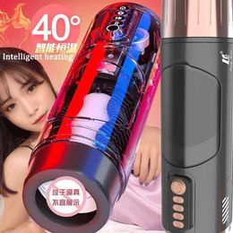 Sex toys massager 2021 Automatic Telescopic Male Masturbator Peristaltic Channel Realistic Vagina Thrusting Masturbation Machine Toys For Men