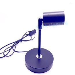 Table Lamps E27 Lamp Socket 180 Degree Turn Base LED Modern Mood Creative Desk Iron Bedroom Bedside Lights Cable