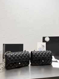 Designer shoulder messenger Bags classic Chain luxury Diamond Lattice handbags shopping Crossbody letter plain totes cool women coin purse wallets 20cm