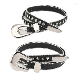 Belts Luxury Steel Star Waist Belt The West Style Cowgirl Cowboy