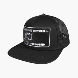 Couple Caps Outdoor Baseball Hats Sunshade Mesh Cap Youth Street Letter Embroidery