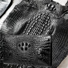 Wallets Crocodile Leather Fashion Large Capacity Men Hand Bag Business Personality Envelope