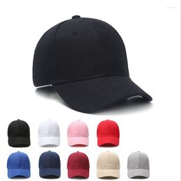 Ball Caps MYZOPER MOQ10pcs 2022 Fashion Custom LOGO Solid Colour Baseball Cap Visor Casual Tide Unisex Adjustable Adult Summer Hat