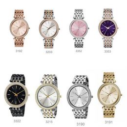 2019 New Ladies Darci Gold Tone Stainless Steel Designer Rose Gold Watch MK3190 MK3191 MK3192 MK3203 MK3215 MK3322 MK3352 MK3353275a