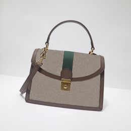 AAA Bolsas de diseñador Ophidia Messenger Totes de hombro Bolso de gama alta Bolsa de lujo Tote Mujer Solapa Bolsos de moda Crossbody Lona clásica Cuero 651055 monederos