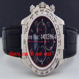 Factory Supplier Luxury Wristwatch 116519 Black Dial Stainless Steel Bracelet Automatic Mens Men's Watch Watches3043