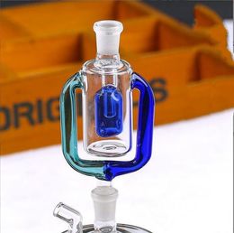 Angled Joint hookah's smoking accessories Ash Catcher Lacunaris in 10male-10female for Glass bongs Glass bubbler and Percolator inline perc