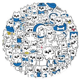 60Pcs Cute Dog Abstract Stickers Non-Random For Car Bike Luggage Sticker Laptop Skateboard Motor Water Bottle Snowboard wall Decals Kids Gifts