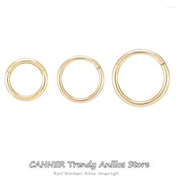 Hoop Earrings CANNER 1pc 6/7/8/9MM 925 Sterling Silver Simple Circle Round For Women Wedding Ear Bone Buckle Nose Studs Jewelry