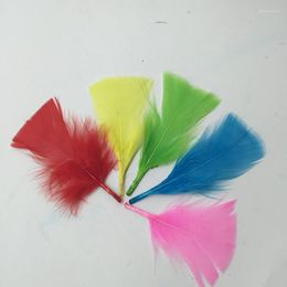 Headpieces 500PCS/LOT 4-9CM Multicolor TURKEY PLUMAGE FEATHER TIPS For Hats Wedding Dress DIY Accessories