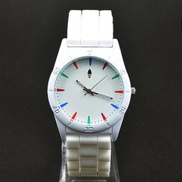 Casual Brand Clover Women Men's Unisex 3 Leaves leaf style dial Silicone Strap Analogue Quartz Wrist watch AD02320A
