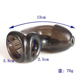 Sex toys masager Vibrator Silicone Cock Cage Reusable Penis Sleeve Male Chastity Device Bdsm Scrotum Bondage Equipment Men Toys for Adults 18 L2FP