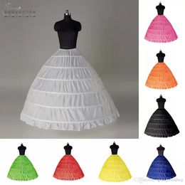 Ball Gown 6 Hoops Petticoat Wedding Slip Crinoline Bridal Underskirt Layes Slip 6 Hoop Skirt Crinoline For Quinceanera Dresses CPA206