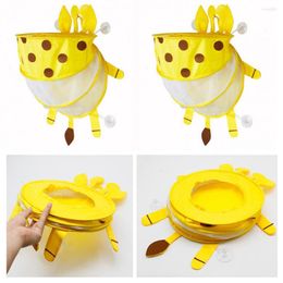 Storage Boxes Useful Crab Shape Baby Shower Toys Wall Bag With Suction Cup Polyester Bath Attractive For Kindergarten