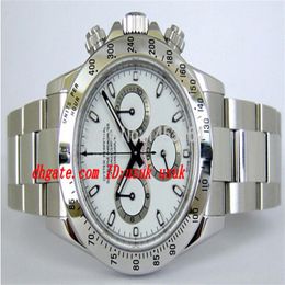 Factory Supplier Luxury Wristwatch 116520 White Dial Stainless Steel Bracelet Automatic Mens Men's Watch Watches186y
