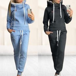 Running Sets Autumn Ladies Tracksuit Hoodies And Joggers 2 Peice Women Sport Suit Hoody Pants Femme Outfits 2022