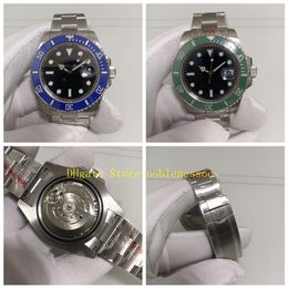 3 Colour Mens 41mm Black Green Watch Ceramic Bezel 904L EW Factory Cal 3235 Automatic Full Steel Dive Sapphire 126610ln 126610 1266307w