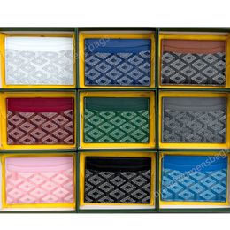 Luxus Designer Mode Kartenhalter 5 Kartenfächer Damen Herren Geldbörsen mit Box Geldbörse Doppelseitige Kreditkarten Münze Mini Geldbörsen 2 Form 12 Farben G50117