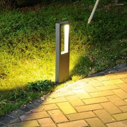 Outdoor Garden Lawn Light Community Villa Square Courtyard Bollards Lamp Waterproof Landscape Pathway Pillar