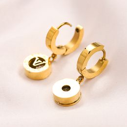 Klassischer Buchstabe-Charm-Ohrring, Designer-Bolzen, eleganter Damen-Premium-Schmuck, Ohrringe, Geschenk, Paar, vergoldet, Sier-Hot-Marken-Accessoires