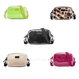 5A kalitesinde Luxurys Tasarımcı çantaları Jöle kamera paketi şeffaf küçük kare paket parçası Moda çantalar hobo çantalar bayan çantası crossbody omuz çantaları