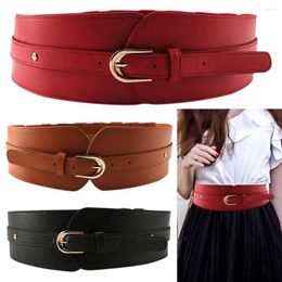 Belts Fashion Classic Casual Skirt Dress Coat Elastic Corset Band Stretch Cummerbunds Luxury Wide Leather Waistband