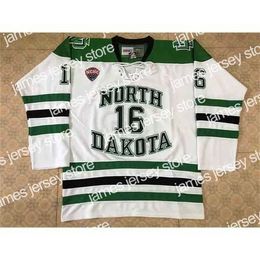 College Hockey Wears Nik1 North Dakota Fighting Sioux 16 Brock Boeser Hockey Jersey Embroidery Stitched Customise any number and name Jerseys