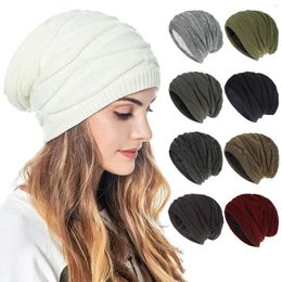 Berets Leather Hat Lined Wool Unisex Fashion Solid Colour Casual Knitted Colourful Fedora Hats Women Large Barrette