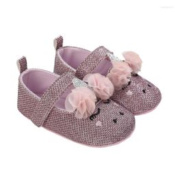Athletic Shoes 0-18M Flower Cartoon Soft Sole Baby Girls Fashion Non-Slip Crib Shoe Infant First Walkers Spring Autumn