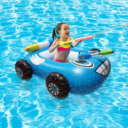 Life Vest Buoy New Swimming Ring Inflatable Car Seat Ring Children's Water Jet Swimming Circle Pool Play Gun Toy Water Fire Truck Bumper Car T221214