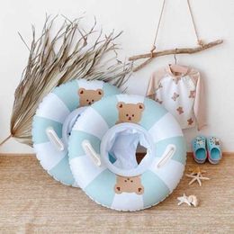 Life Vest Buoy 2022 Summer New Baby Swimming Ring Infant Swim Circle Lifebuoy Newborn Seat Ring Bear T221214