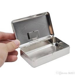 Metal portable cigarette case cigarette box paper clip stainless steel