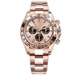 Mens Automatic Mechanical watches Sapphire Glass 40MM Stainless Steel rose gold Dial Solid Clasp Montre de luxe Super luminous Waterproof Movement wristwatches