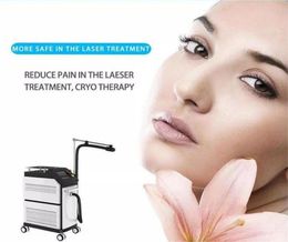 Latest Pain Relief Localised Vertical Low Temperature Laser Treatment Cryo Chiller Cold Air Skin Cooling Machine