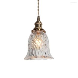 Pendant Lamps Industrial Loft Decor Retro Lamp LED Brass Glass Hanging Light Dining Room Home Lighting Antique Droplight Luminaire