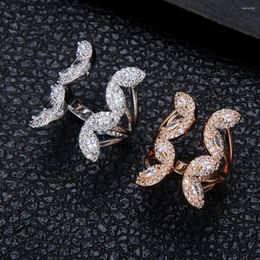 Wedding Rings 2022 Flower Charms Trendy Baguette Cut Stackable For Women Cubic Zircon Finger Beads Ring Boho Beach Jewellery J1891