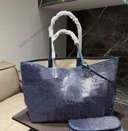3A Designer Shoulder Tote Bags Luxurious bag real Leather Mini PM GM Women crossbody Handbags Totes blue handbag cross body lady Shopping 2pcs composite purse