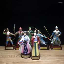 Decorative Figurines Creative Chinese Heroes Ornaments The Romance Of Three Kingdoms Historical Figure Statue Home Living Room Office