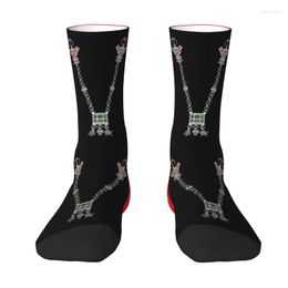 Men's Socks Kabyle Jewelry Dress Men Women Warm Fashion Morocco Amazsigh Crew