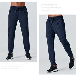 LL-C622 Men's Pants Yoga Outfits Men Running Sport Breathable Train Trousers Adult Sportswear Gym Exercise Fitness Wear Fast Dry Elastic