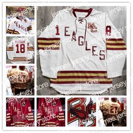 College Hockey Wears Nik1 Vintage Rare Men WOMEN YOUTH Boston College Matt Price hockey jersey Embroidery Stitched Customise your need number name 18 Alex