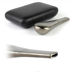 Smoking Pipes New zinc alloy geometric spoon pipe gift box foreign trade cigarette set